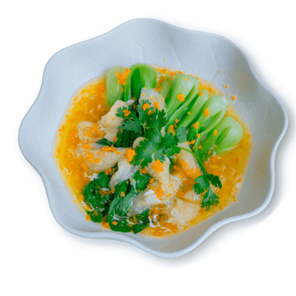 Cải Thìa Hấp Nấm Sốt Trúc Xanh