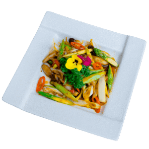 Măng Tây Nấm Mối Sốt Tiêu Đen