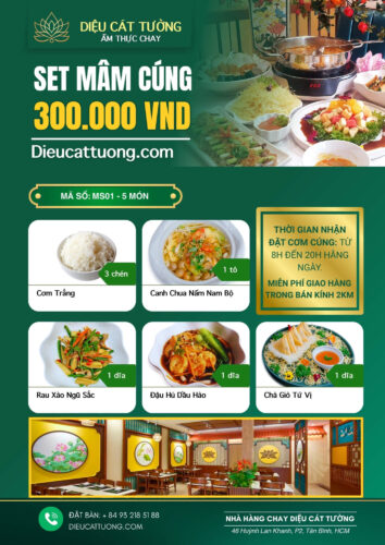 menu cơm cúng 300k